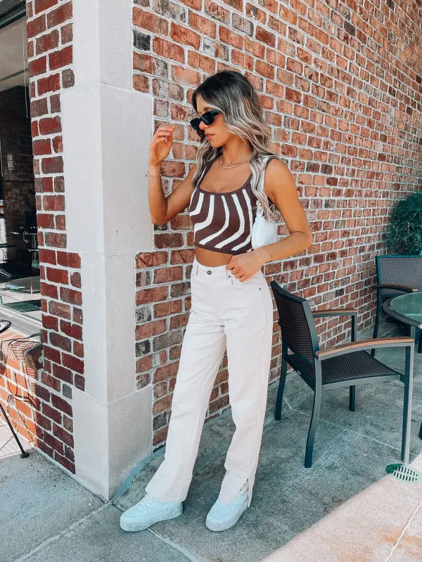 RESTOCKED: Beige Denim Straights