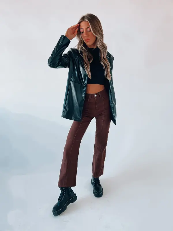 RESTOCKED: Chocolate Boyfriend Denim