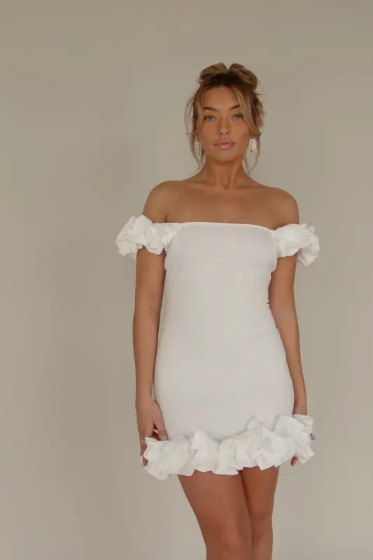 Lisa Ruffle Bodycon Dress